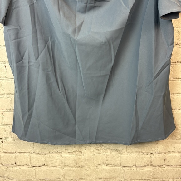 BloomChic Blue Cowl Neck Ruffle Sleeve Top Plus Size 14/16 1X - Picture 5 of 6